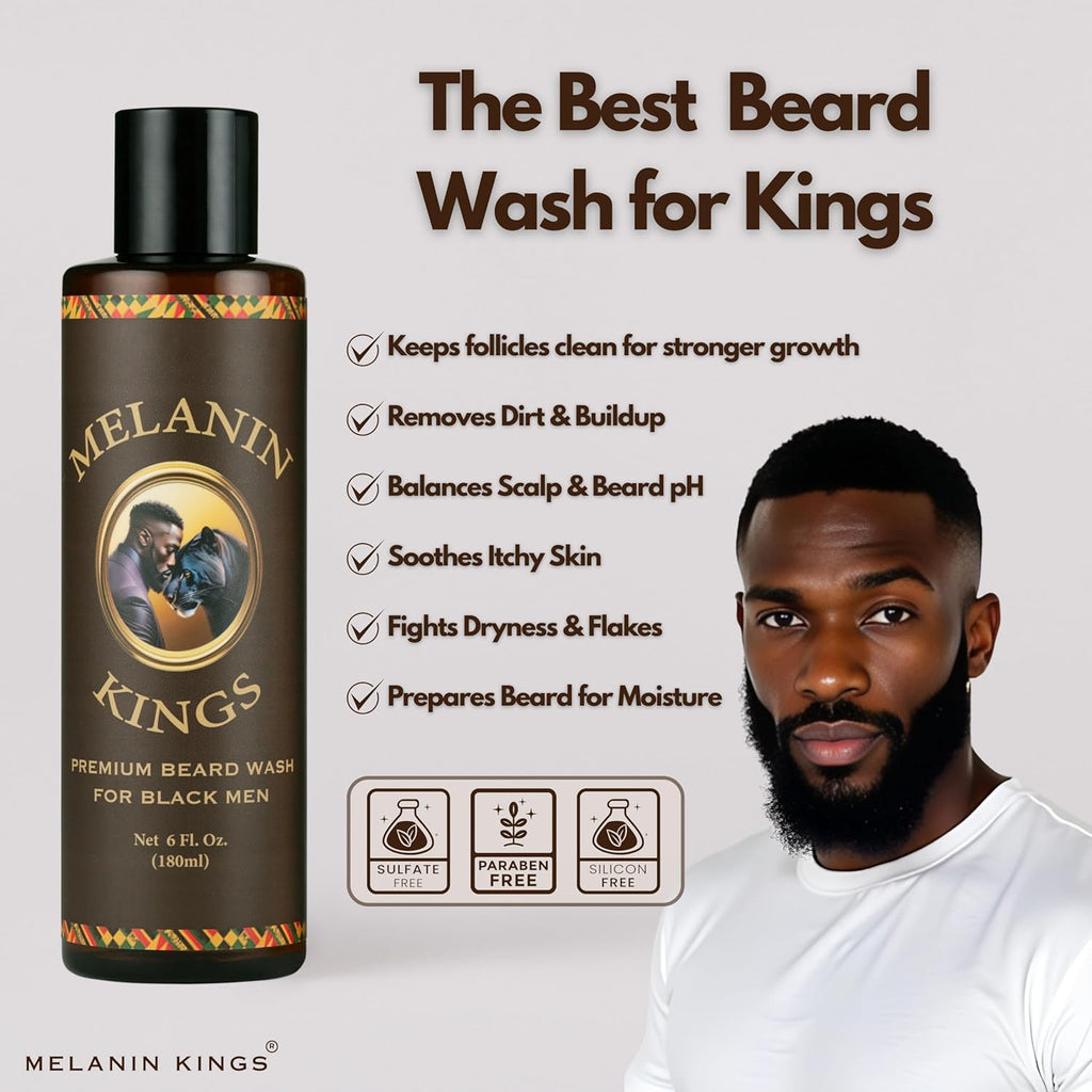 Melanin Kings Beard Wash & Conditioner