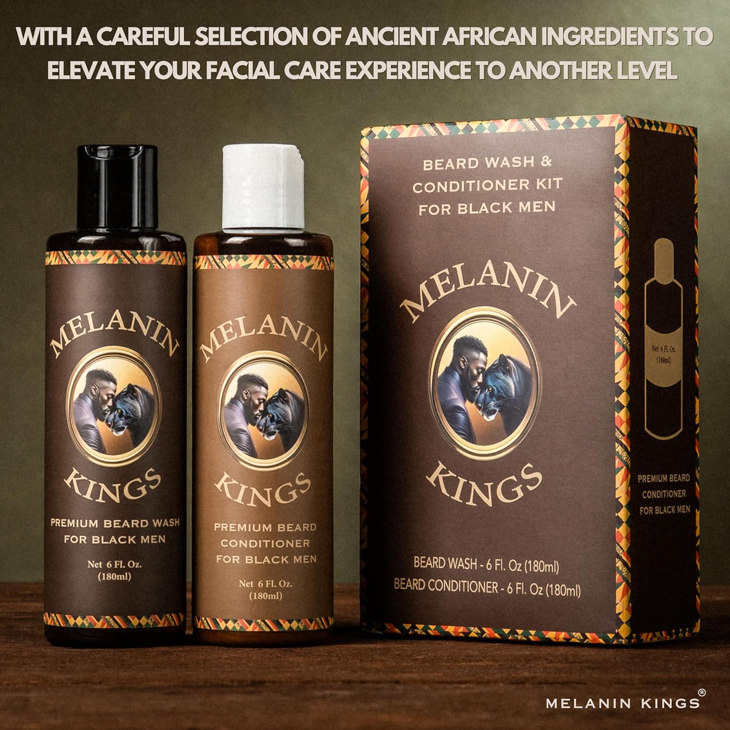 Melanin Kings Beard Wash & Conditioner
